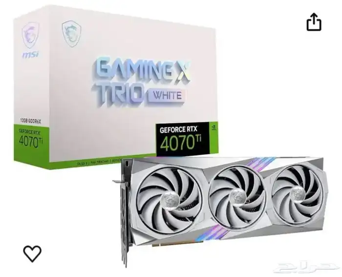 كرت 4070ti MIS نسخة البيضاء 0