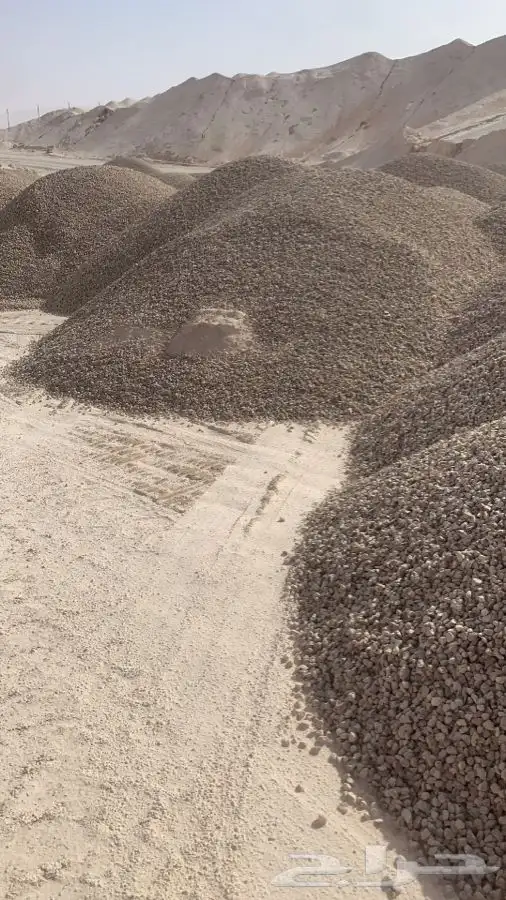 بحص ورمل توريد داخل تبوك وخارجها ومعتمد من نيوم 13