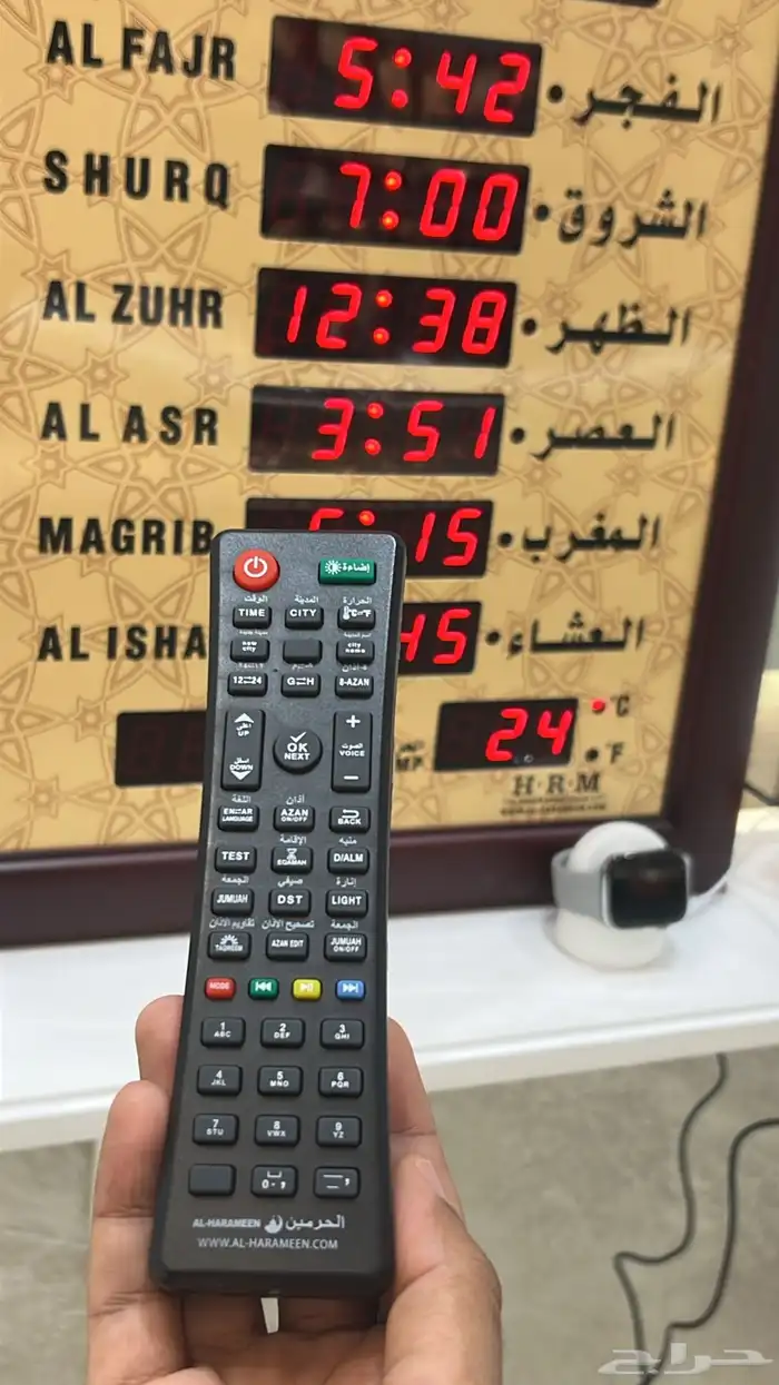 ساعات المسجد ساعة الاذان توصيل فوري للمساجد 3
