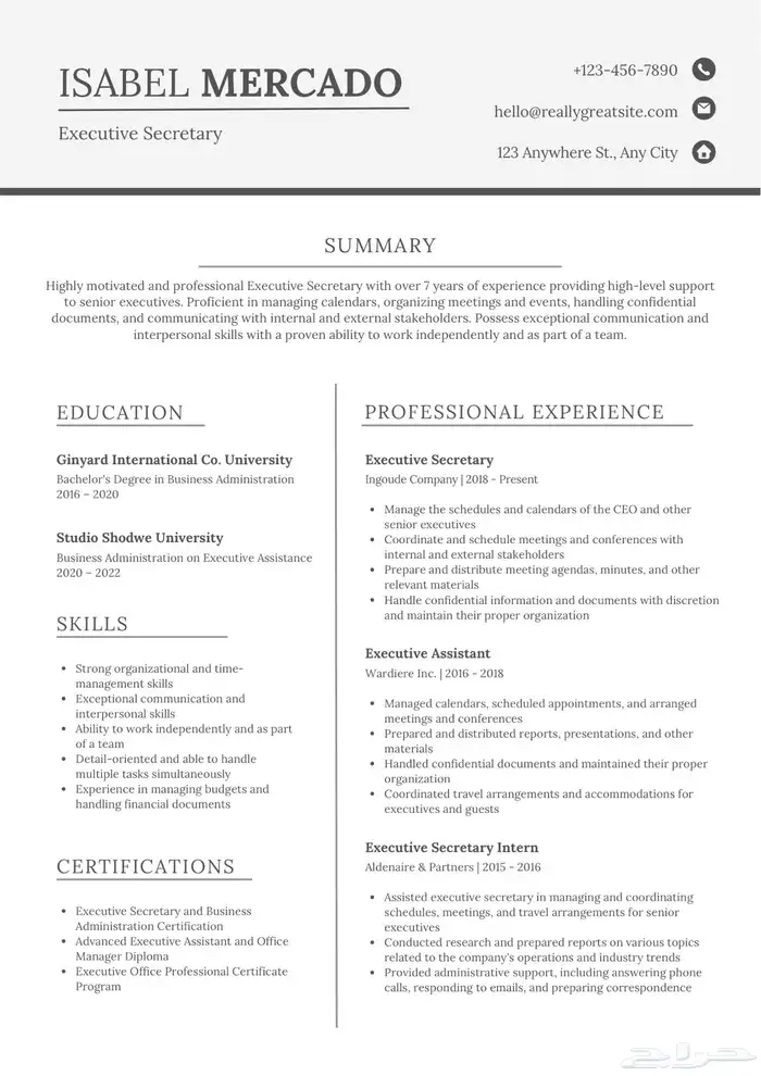 Cv   سيرة ذاتية 1
