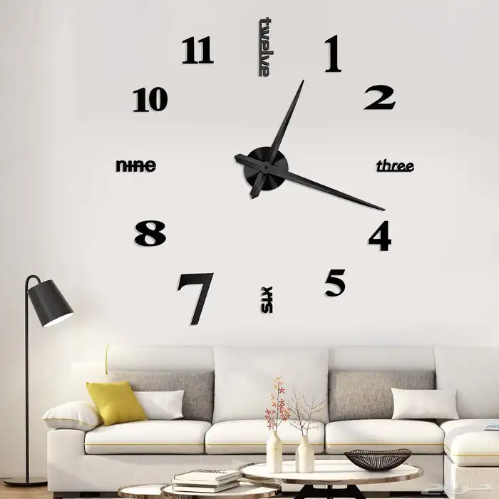 ساعات حائط 3d (ضمان 3 سنوات ) 4