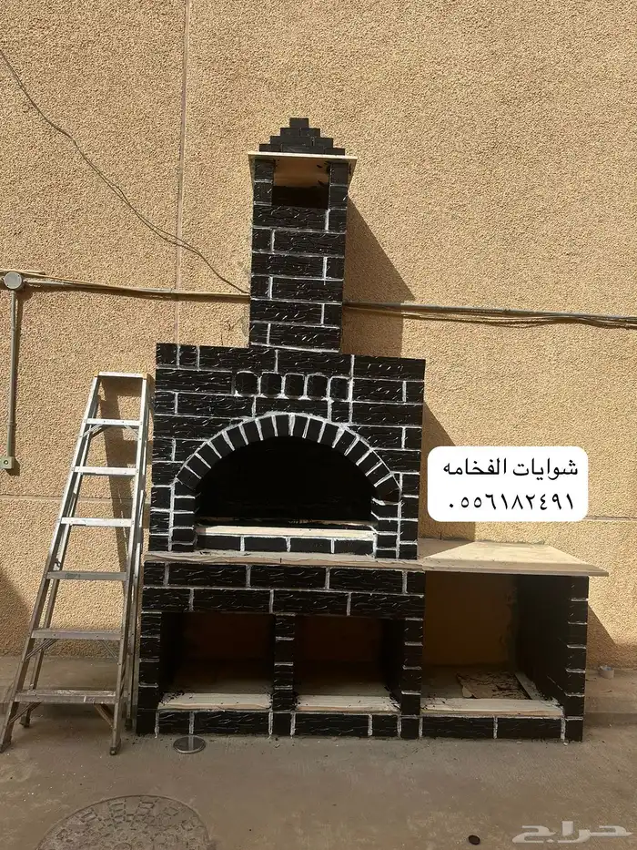 أفران حجر فرن مطعم فرن حجر طوب حفره مندي شوايه حجر فرن بيتزا 3