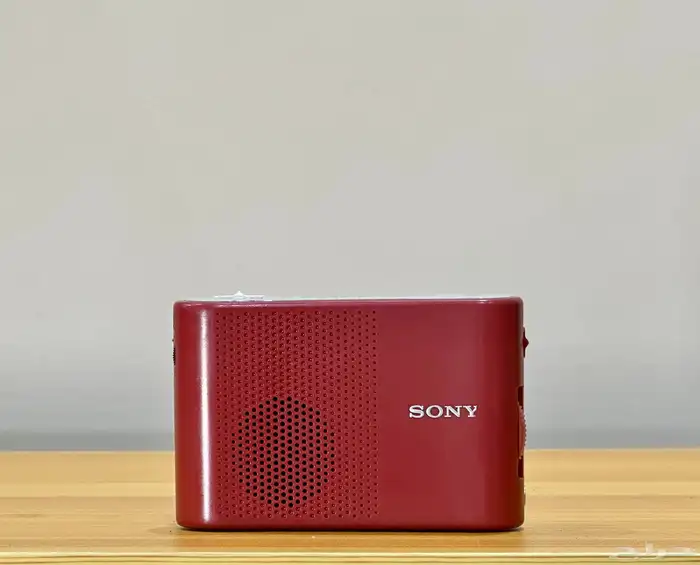 راديو سوني icf-40 موجتين صغير أحمر 1