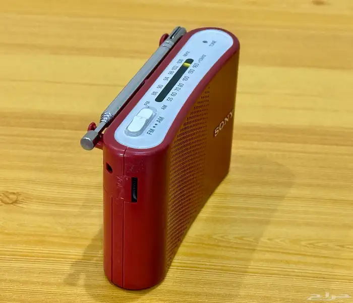 راديو سوني icf-40 موجتين صغير أحمر 5