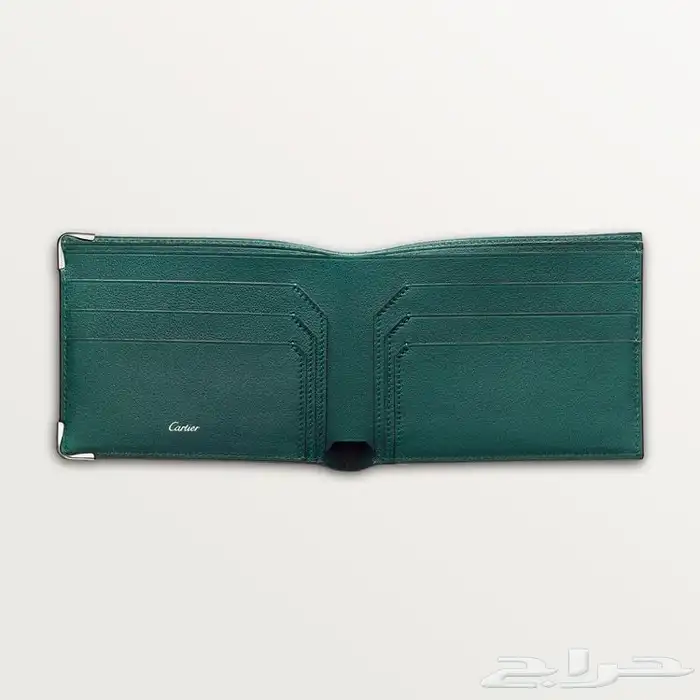 محفظة كارتيه اخضر جديده بسعر مميز محافظ كارتير 5
