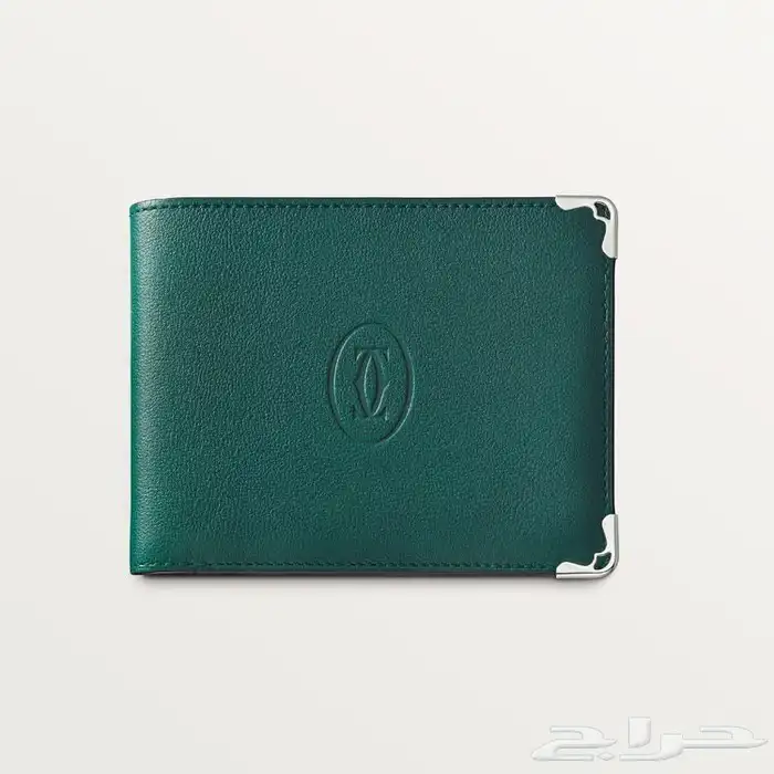 محفظة كارتيه اخضر جديده بسعر مميز محافظ كارتير 0