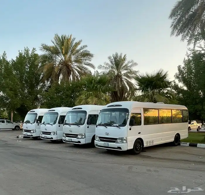 للايجار باصات كوستر هونداي 30 راكب نظيفه ومكيفه 0