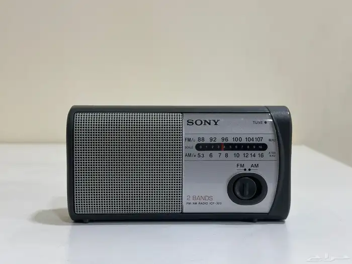 راديو سوني icf-303 صغير موجتين 1999 0