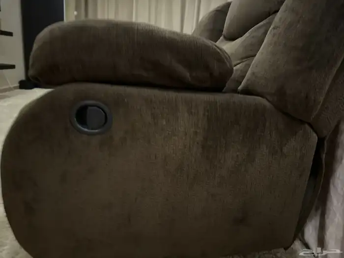 كنب ثنائي اللون بني 2