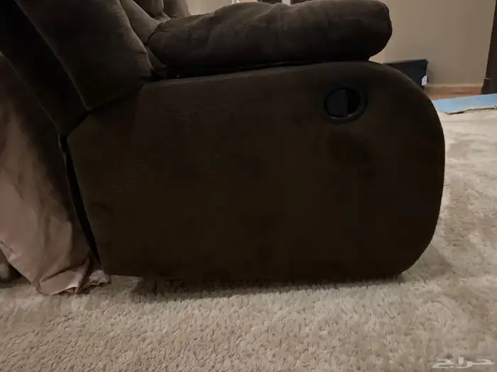 كنب ثنائي اللون بني 1