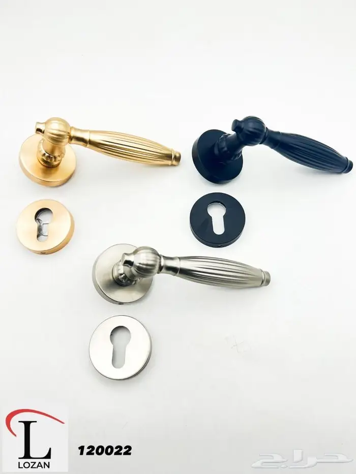 مقابض ابواب مفصوله اسود 34