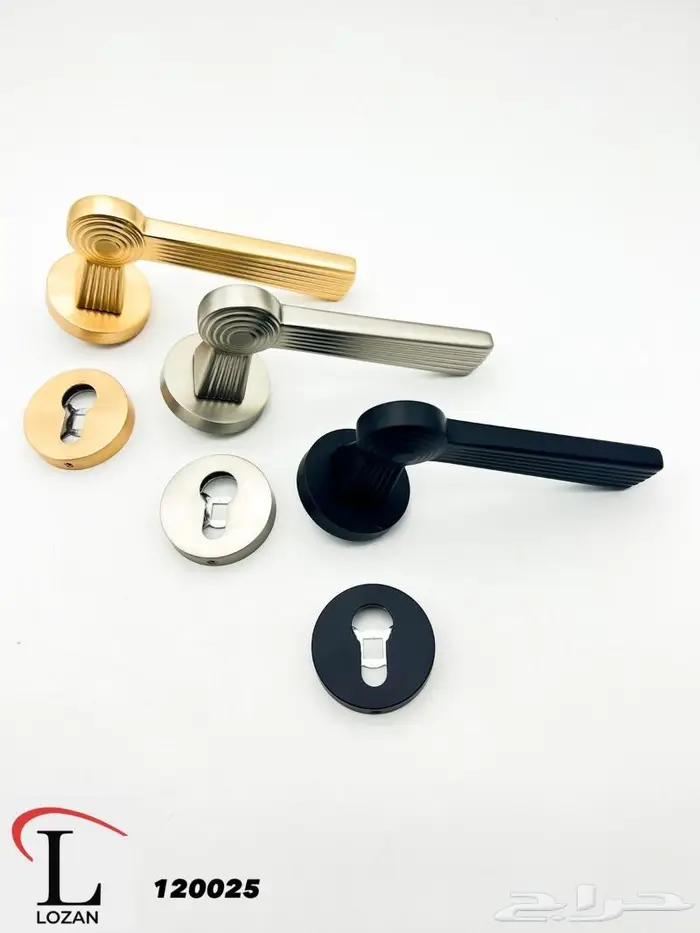 مقابض ابواب مفصوله اسود 35