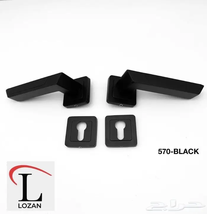 مقابض ابواب مفصوله اسود 13