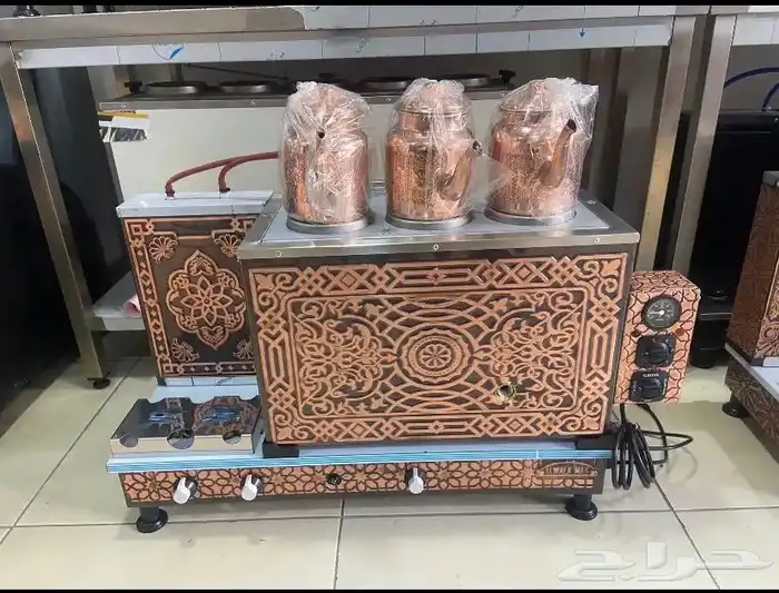 سماور نحاسي كهرباء غاز 5