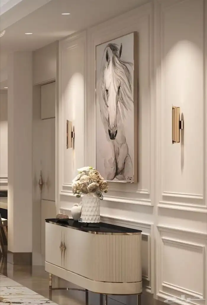 شقة حي العارض لوحات جدارية 0