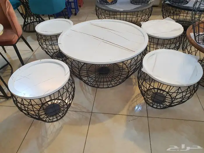 طاولات خدمة ستيل زجاج 0