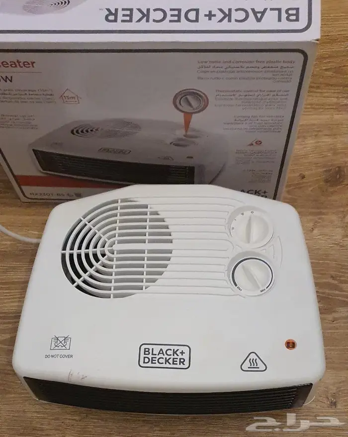 مدفئة Black Decker مع كرتونه 4