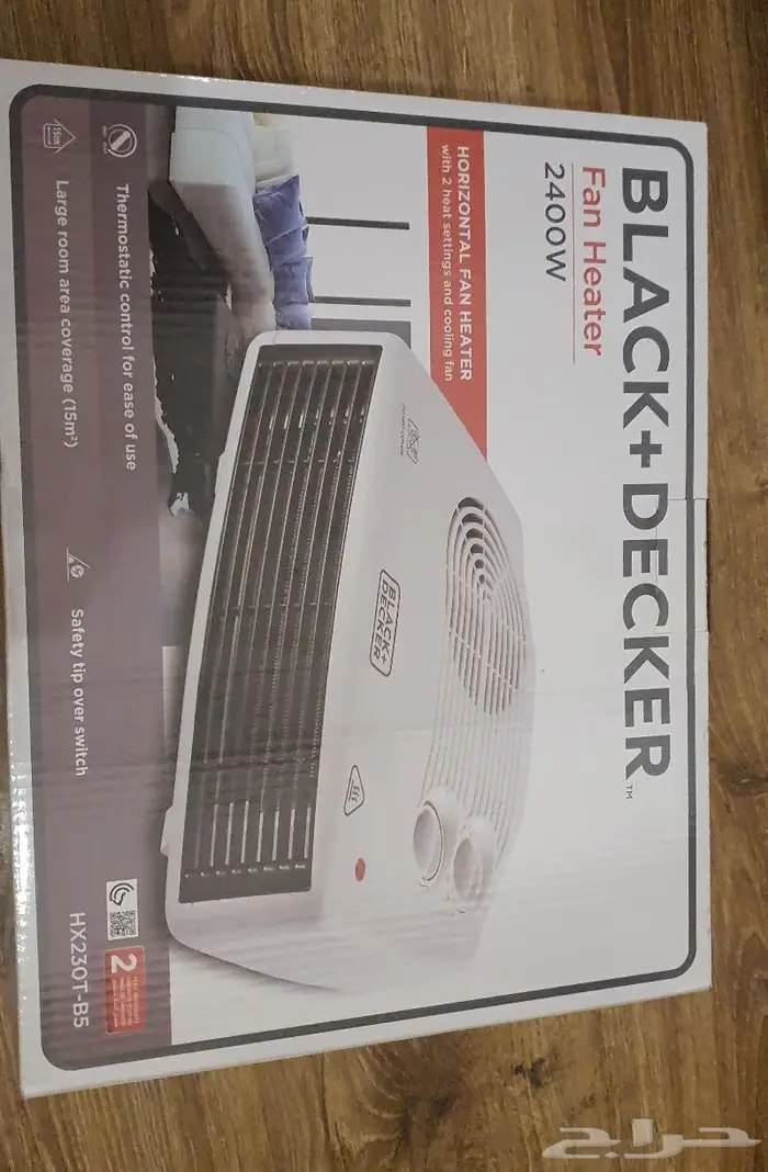 مدفئة Black Decker مع كرتونه 1