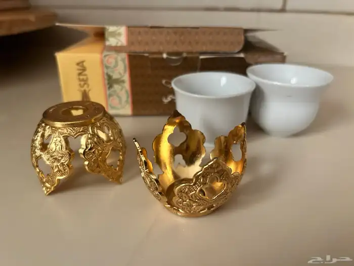 فناجيل قهوه مذهبه 0