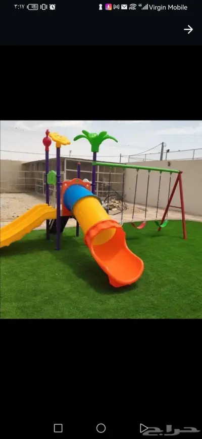 العاب حدائق مراجيح وزحاليق العاب خارجية فايبر 36