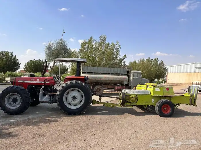 حراثه ماسي 460 مع لبانه للبيع او للاجار 1
