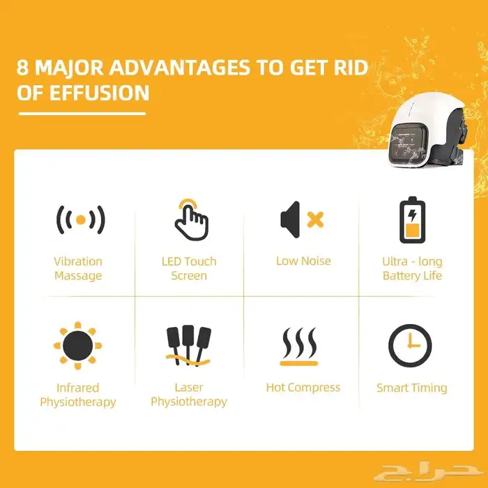 تدليك مساج ضغط - تسخين - ليزر - IR للركبة - الكوع - الكتف 9