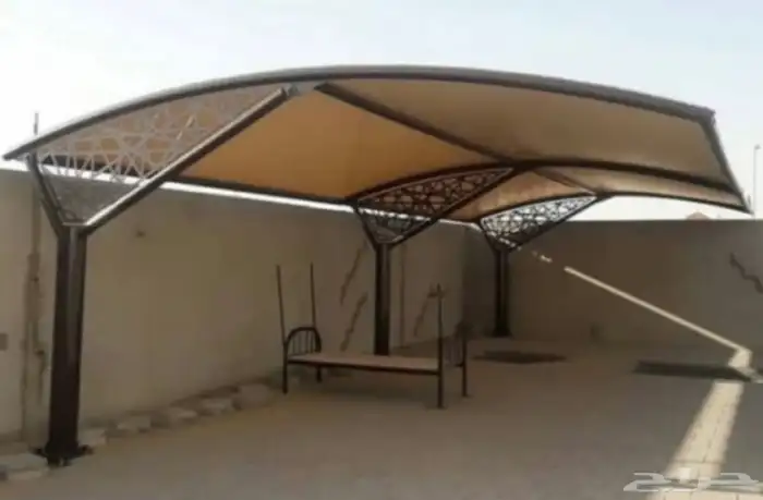 مظله سياره   مظلات جلسات   ساتر جدار حديد  سواتر شرايح 8