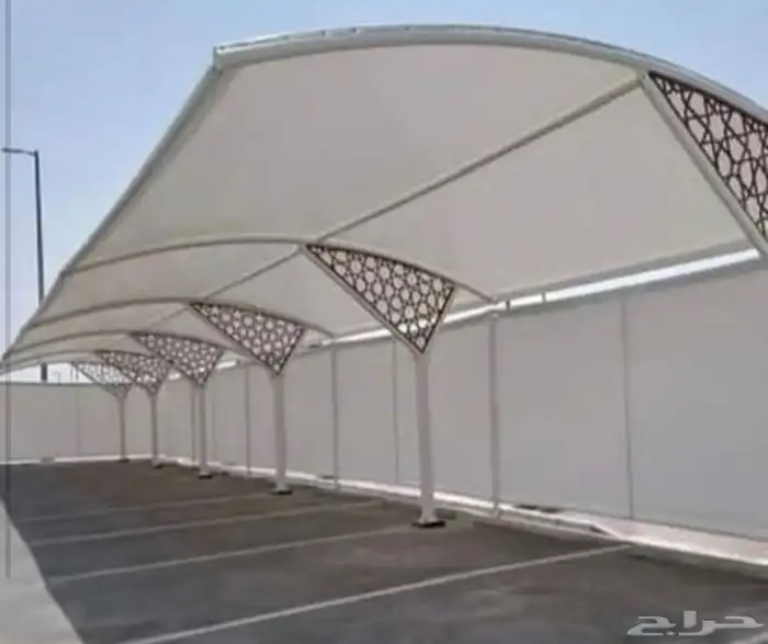 مظله سياره   مظلات جلسات   ساتر جدار حديد  سواتر شرايح 3