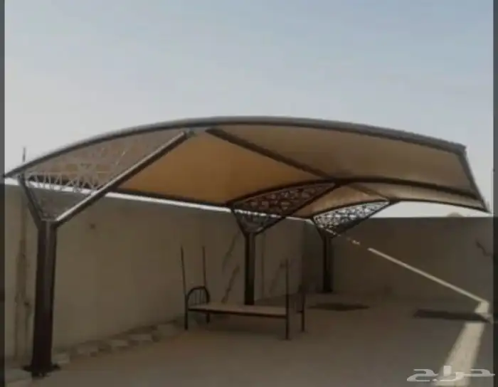 مظله سياره   مظلات جلسات   ساتر جدار حديد  سواتر شرايح 4