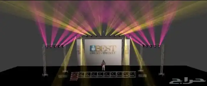 شاشات واضاءات للأحتفالات واضاءت للمحلات والشركات 6