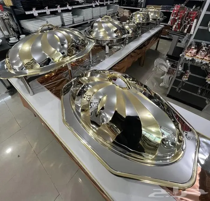 سخان كوزى بيضاوى بحامل الغطاء 3 مقاس ذهبى وفضى 6