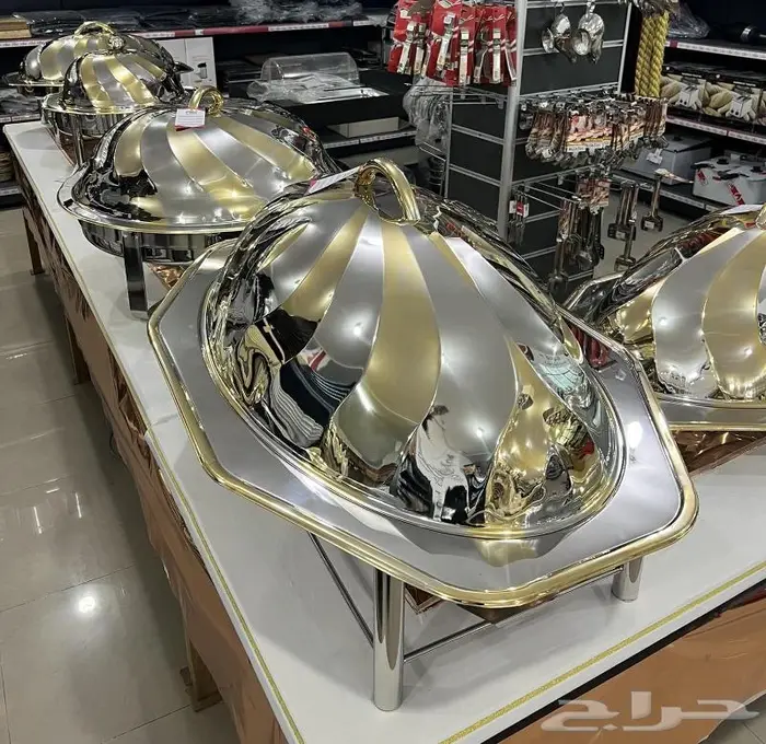 سخان كوزى بيضاوى بحامل الغطاء 3 مقاس ذهبى وفضى 3