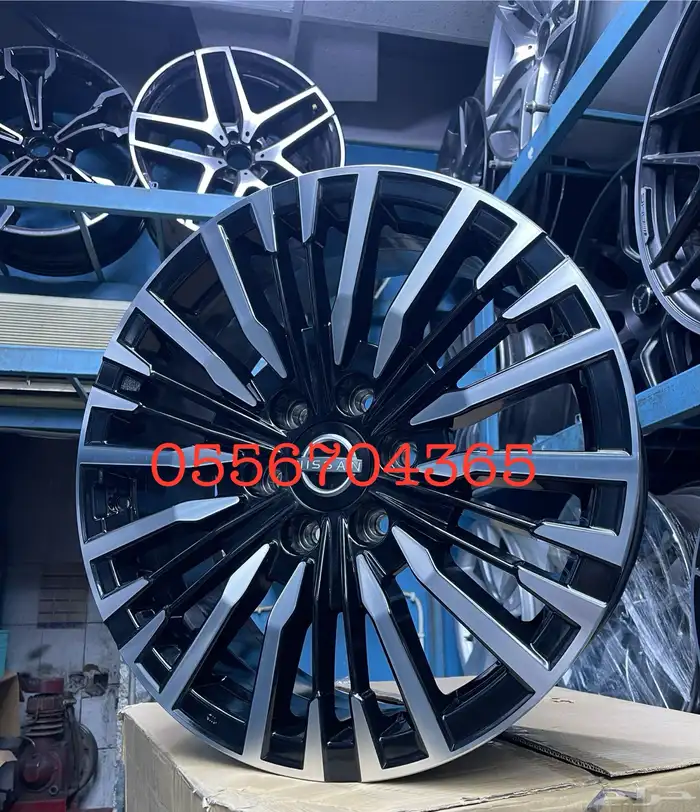 جنوط نيسان بلاتنيوم مقاس 20 اصلي وكالة موديل 2023 3