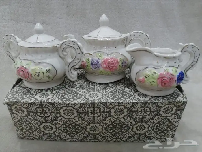 طقم إبريق و سكريه و لبانه تراث 0