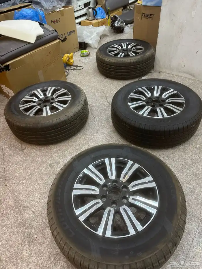 جنوط وكاله نيسان باترول se2مع كفرات البيع مستعجل 1