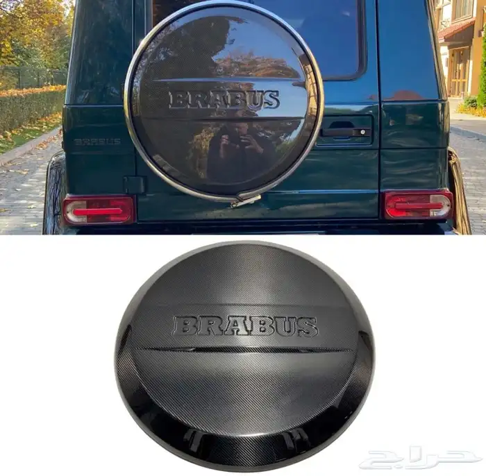 دعامية جي كلاس اسود G63 غطاء استبنة نيكل وكاربون BRABUS 11