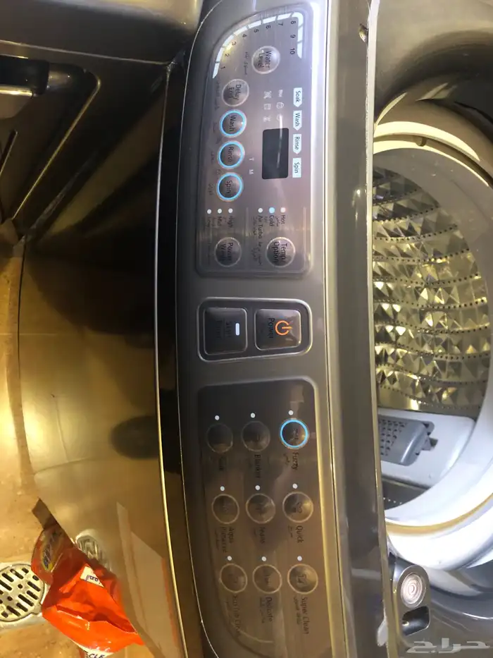 غسالة سامسونج Samsung ستانلس ستيل 14 كيلو شبه جديدة 5