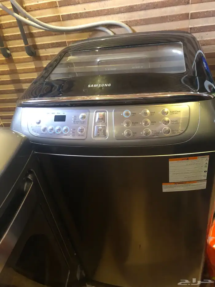 غسالة سامسونج Samsung ستانلس ستيل 14 كيلو شبه جديدة 4