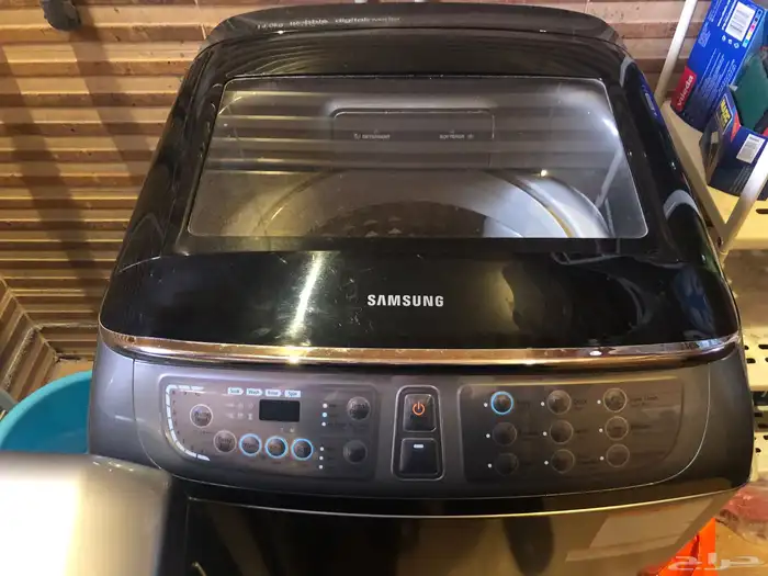 غسالة سامسونج Samsung ستانلس ستيل 14 كيلو شبه جديدة 0