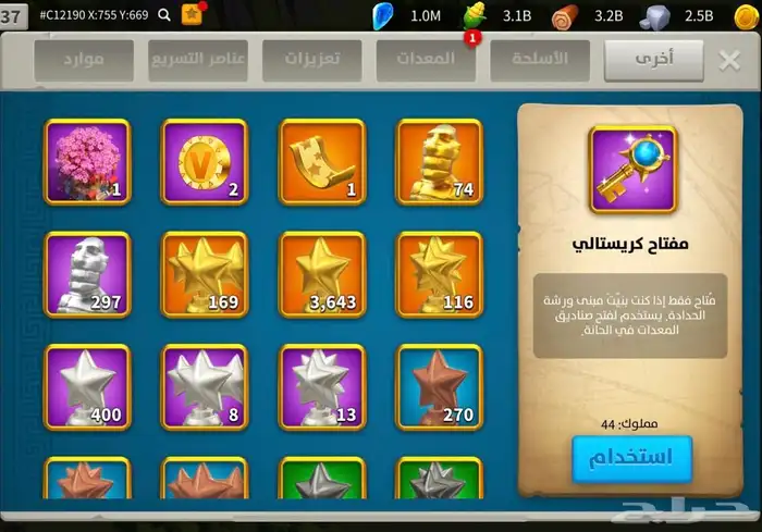 حساب رايز آوف كينجدوم 29