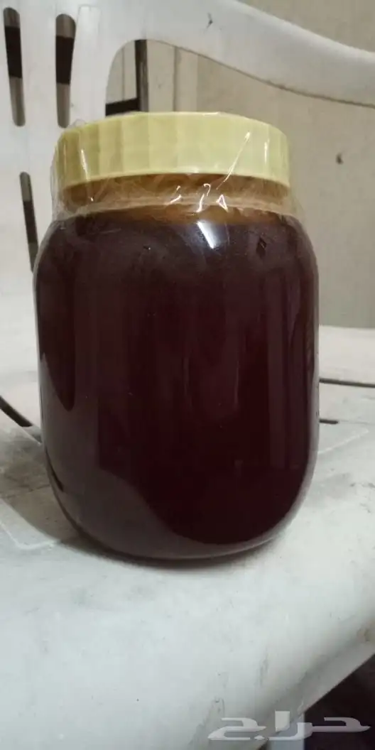 عسل من منحلي سمر سود وطلح وغذاء الملكات وحبوب اللقاح مضمون 8
