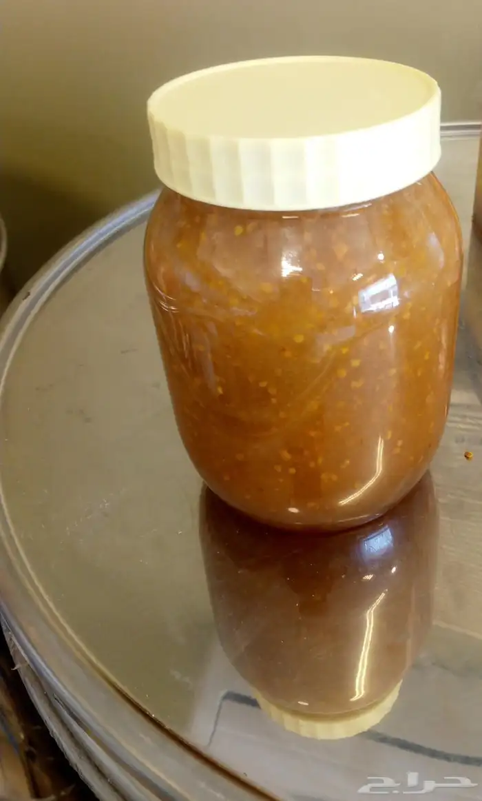 عسل من منحلي سمر سود وطلح وغذاء الملكات وحبوب اللقاح مضمون 9