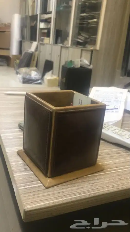 فولدر جلد شهادة جلدية فلاش مومري نوت بوك بوكس طقم مكتب كرمج 3