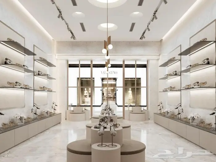 تصميم ديكور محل احذية و اكسسوارات 0