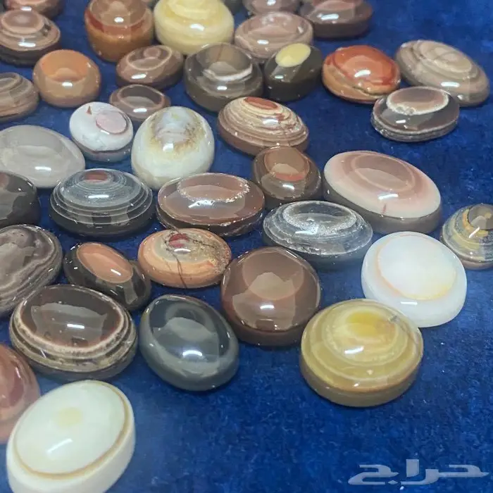 احجار عقيق سليماني يماني طبيعي البيع جملة 14