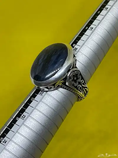 خاتم عقيق يمني مسماري بصياغه عارف 24