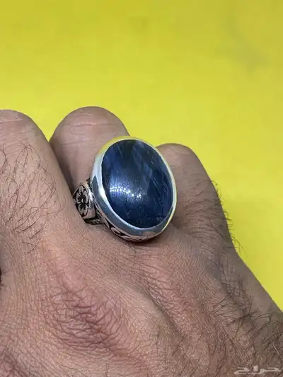 خاتم عقيق يمني مسماري بصياغه عارف 17