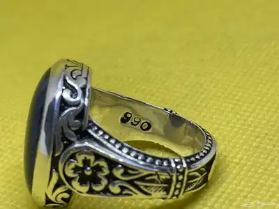 خاتم عقيق يمني مسماري بصياغه عارف 5