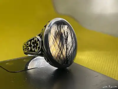 خاتم عقيق يمني مسماري بصياغه عارف 20