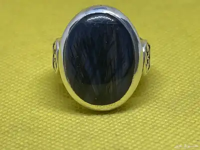 خاتم عقيق يمني مسماري بصياغه عارف 9